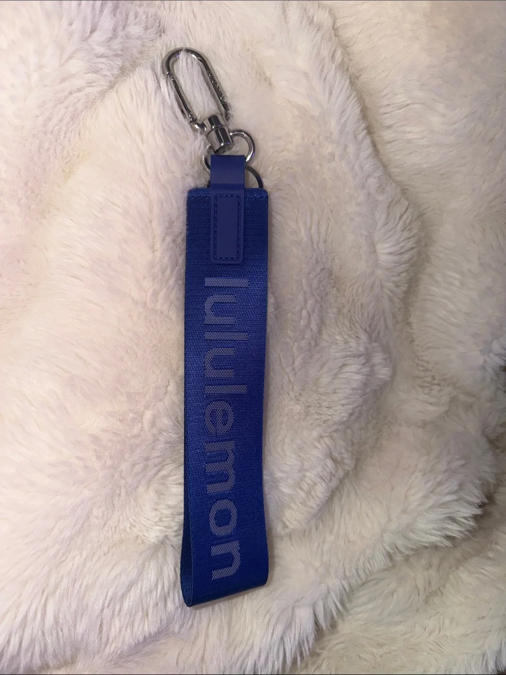 lululemon athletica Royal Blue Wrist Strap with Metal Clip- NWOT